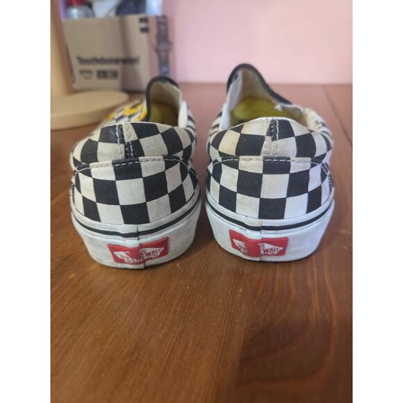 VANS Sun Flower And Checkered Slip Ons Womens Size 9 Mens Size 7.5 Super Cute!!! - Picture 4 of 7